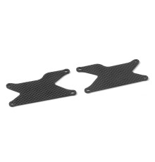 XB8 GRAPHITE REAR LOWER ARM PLATE 1.6 MM (2) - 353191 - XRAY