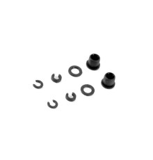 COMPOSITE SHOCK BUSHING & SHIM FOR ALU CAP (2+2) - 368042 - XRAY