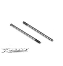 REAR HARDENED SHOCK SHAFT (2) - 368260 - XRAY