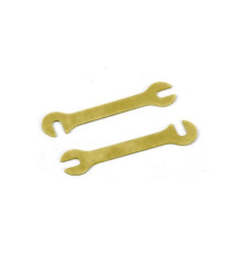 Cales alu longues 0.6mm dorées (2) - XRAY - 372294