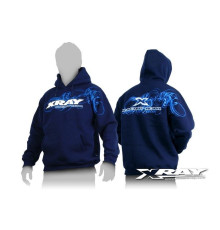 Sweat a capuche Team XRAY bleu (L) - XRAY - 395500L