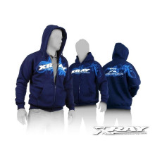 Sweat zippé a capuche XRAY Bleu (M) - XRAY - 395600M