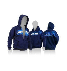 Sweat zippé a capuche XRAY Bleu (XS) - XRAY - 395600XS