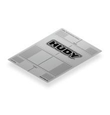 Autocollant 282x386mm pour Planche 1/10 TC - HUDY - 108360