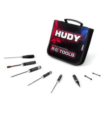 Set outils pour Touring 1/10 + trousse - HUDY - 190001