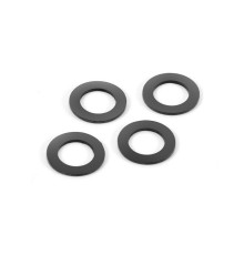 RUBBER SHOCK ABSORBER SHIM FOR ALU CAP (4) - 368091 - XRAY