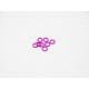  3mm Alloy Spacer Set (0.5t) [Purple] - 48440 - HIRO SEIKO