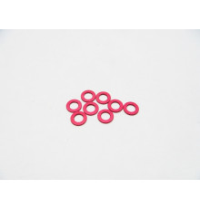  3mm Alloy Spacer Set (0.5t) [Red] - 48436 - HIRO SEIKO