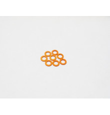  3mm Alloy Spacer Set (0.5t) [Orange] - 48442 - HIRO SEIKO