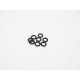  3mm Alloy Spacer Set (0.5t) [Black] - 48441 - HIRO SEIKO