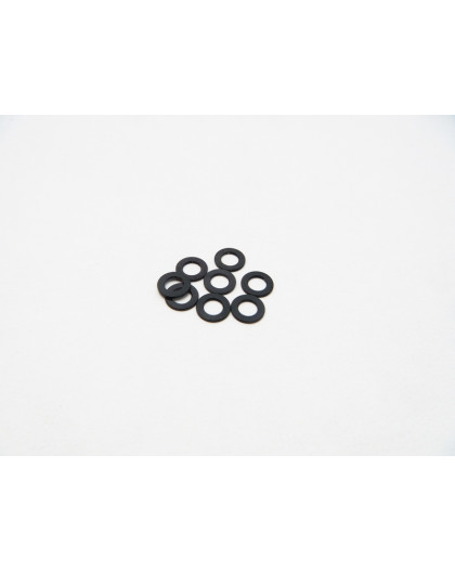  3mm Alloy Spacer Set (0.5t) [Black] - 48441 - HIRO SEIKO