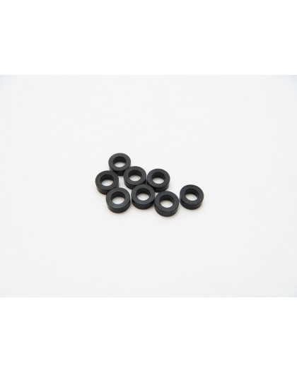  3mm Alloy Spacer Set (2.0t) [Black] - 48469 - HIRO SEIKO