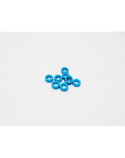  3mm Alloy Spacer Set (1.5t/2.0t/2.5t) [T-Blue] - 69456 - HIRO SEIKO