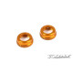 T4 ALU SHOCK CAP-NUT WITH VENT HOLE - ORANGE (2) - 308353-O - XRAY