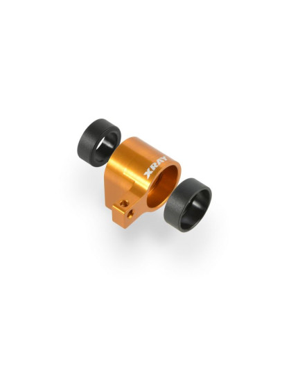 ALU FRONT MIDDLE SHAFT HOLDER - ORANGE - SET - 335722-O - XRAY