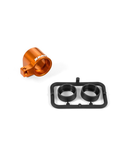 ALU FRONT MIDDLE SHAFT HOLDER - ORANGE - SET - 335723-O - XRAY