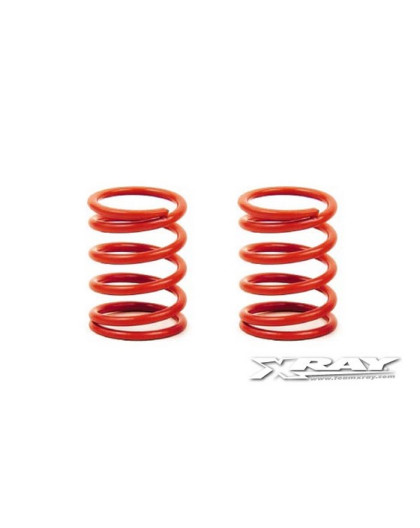 XRAY SPRING-SET D 1.9 (35 LB) LIGHT-RED - HARD - REAR (2) - 338288 - 