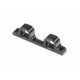 ALU REAR LOWER SUSPENSION HOLDER RF BLACK ( -1mm ) - XRAY - 343714