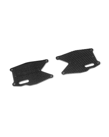 XB8 GRAPHITE REAR LOWER ARM PLATE (2) - 353194 - XRAY