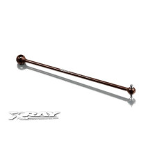 XB808 REAR CENTRAL CVD DRIVE SHAFT 133MM - HUDY SPRING STEEL™ - 3556