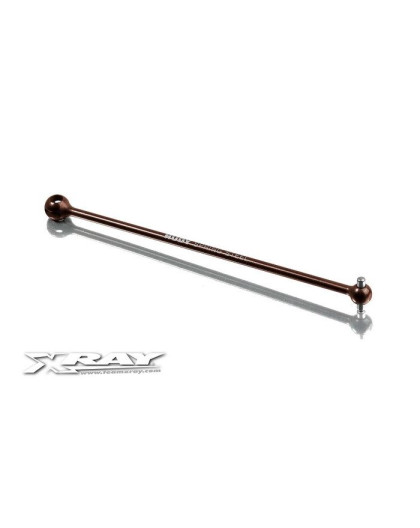 XB808 REAR CENTRAL CVD DRIVE SHAFT 133MM - HUDY SPRING STEEL™ - 3556