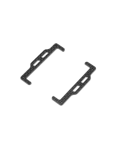 X12'22 Support d'accu réglable carbone 1.6mm (2) - XRAY - 376150