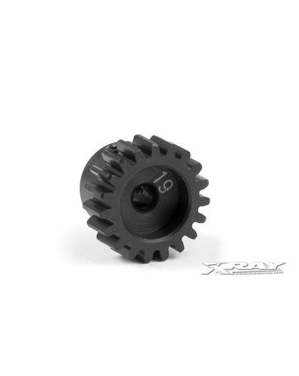 STEEL PINION GEAR 19T / 48 - 385619 - XRAY