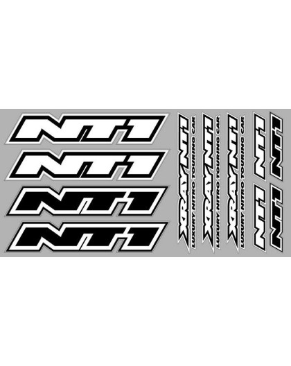 XRAY NT1 STICKER FOR BODY - WHITE - 397331 - XRAY