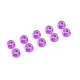 TEAM CORALLY - ALUMINIUM NYLST OP NUT - M2 - PURPLE - 10 PCS - C-3101