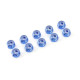 TEAM CORALLY - ALUMINIUM NYLST OP NUT - M2 - BLUE - 10 PCS - C-31014 