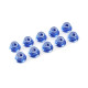 TEAM CORALLY - ALUMINIUM NYLST OP NUT - M5 - FLANGED - BLUE - - C-311