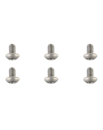 TEAM CORALLY - TITANIUM SCREWS M4 X 6MM - HEX BUTTON HEAD - - C-34040