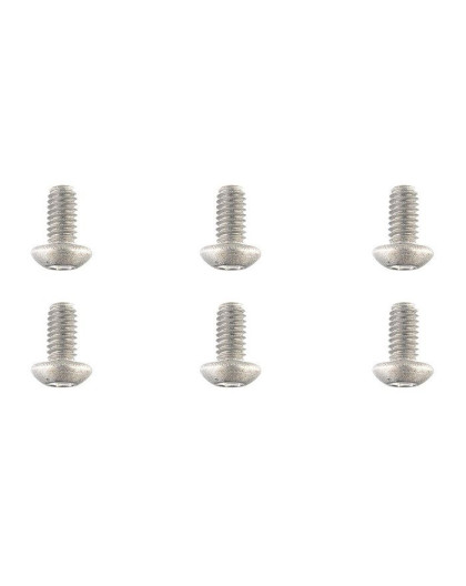 TEAM CORALLY - TITANIUM SCREWS M4 X 8MM - HEX BUTTON HEAD - - C-34041