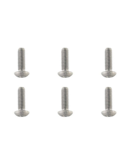 TEAM CORALLY - TITANIUM SCREWS M4 X 12MM - HEX BUTTON HEAD - - C-3404