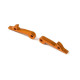 ALU REAR WHEEL LOCK - SWISS 7075 T6 - ORANGE (2) - 345360-O - XRAY