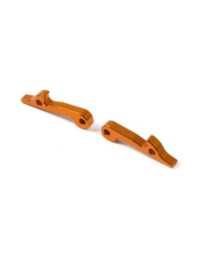 ALU REAR WHEEL LOCK - SWISS 7075 T6 - ORANGE (2) - 345360-O - XRAY