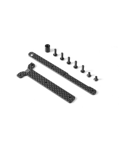 GRAPHITE CHASSIS BRACE UPPER DECK - SADDLE PACK (2) - 361169 - XRAY