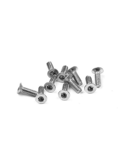 HEX SCREW SFH M2x6 - STAINLESS (10) - 903206 - XRAY