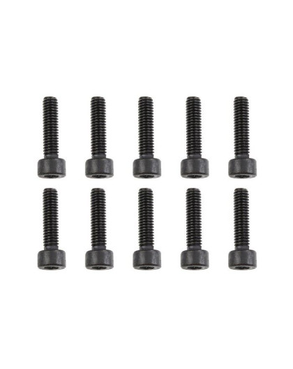 TEAM CORALLY - STEEL SCREWS M4 X 16MM - HEX SOCKET HEAD - 10 - C-3001