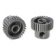 TEAM CORALLY - 64 DP PINION - SHORT - HARD ANODISED AL7075 - - C-7032