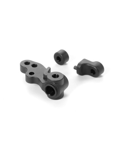 X1 COMPOSITE STEERING BLOCK - 3-HOLE & BACKSTOPS - 372213 - XRAY