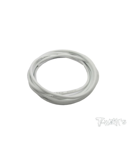 14 Gauge Silicone Wire (White) 2M - T-WORKS - EA-025W