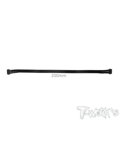 BL Motor Flat Sensor Cable 200mm (Black) - T-WORKS - EA-038-200