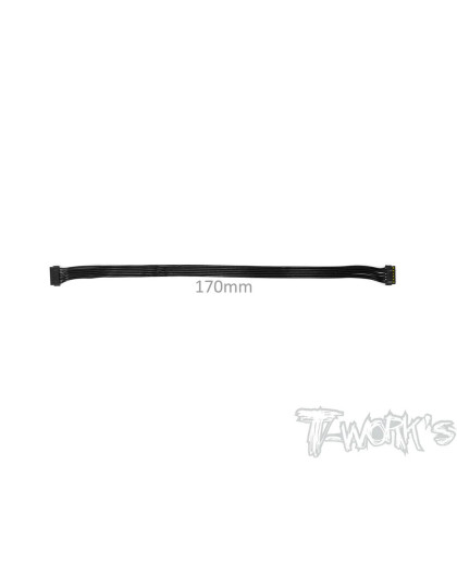 BL Motor Flat Sensor Cable 170mm (Black) - T-WORKS - EA-038-170