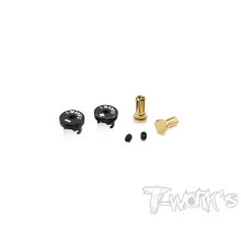 Polarity Heatsink Connector 4mm - Black/Black - T-WORKS - EA-040-4BB