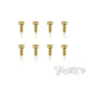 Vis Acier Traitées GOLD FHC 2.5x6mm (8) - T-WORKS - GSS-2506H