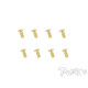 2.5mmx6mm Gold Steel FHC Screws (8pcs) - T-WORKS - GSS-2506C