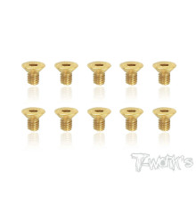 Vis Acier Traitées GOLD FHC 3x5mm (10) - T-WORKS - GSS-305C