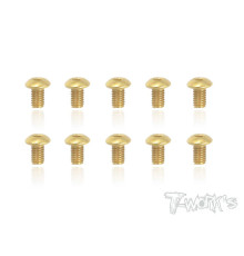 Vis Acier Traitées GOLD BHC 3x5mm (10) - T-WORKS - GSS-305B