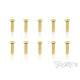 3mmx10mm Gold Button Head Screws (10pcs) - T-WORKS - GSS-310B